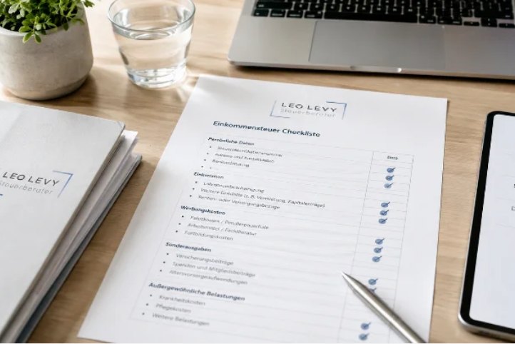 Checkliste Einkommensteuer 2025