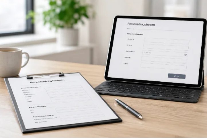 Formulare für Anmeldung, Minijob und Austritt